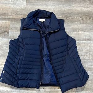 2X Navy blue Talbots Vest  perfect condition